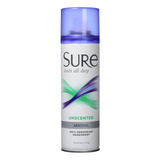 Sure Desodorante 6onza Aerosol, Sin Perfume (177ml) (paquete