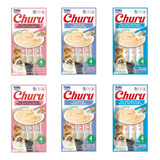 Churu Snack Lamible Gato Sabores Surtidos Pack Mix 24 Pz 