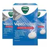 3 Pack Vick Vaposhower Aromaterapia Para Ducha Regadera Baño