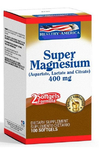 Super Magnesio 400mg X 100tab - Unidad a $65500