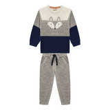 Conjunto Infantil Menino Casaco Moletom + Calça Milon