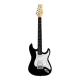 Guitarra Elétrica Giannini G-101 Standard Stratocaster 1h2s Cor Preto/branco Material Do Diapasão Madeira Técnica Orientação Da Mão Destro