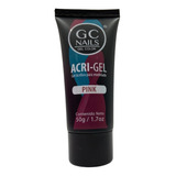 Acri-gel Para Modelado Uñas Rosa, Blanco Y Cristal. Gc Nails