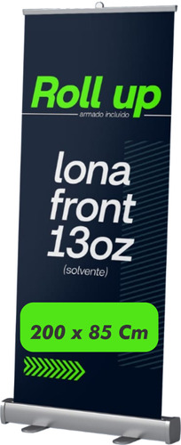 Banner Rollup 85x200 Roll Up Incluye Lona Impresa 