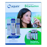 Kit Cartuchos Para Filtro De Agua Domestico Aquex  Pp Cb Gac