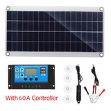 Con Controlador De Carga Panel Solar Flexible 60a