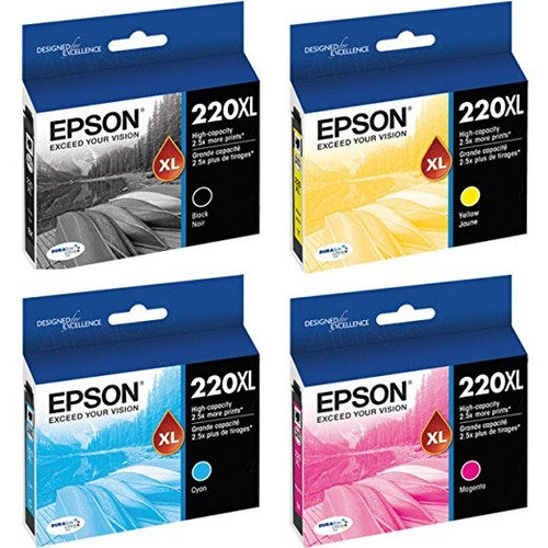 Epson 220xl Negro / Color Combo Pack De 4 T220xl120 (negro),