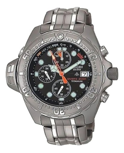 Reloj Citizen Bj203059e Para Hombre Fechador Super Titanio