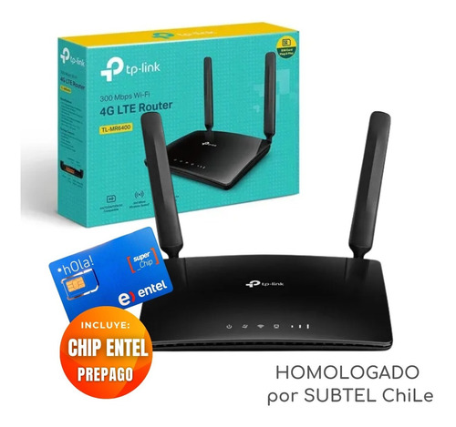 Router Wifi 4g Sim/chip 300mbps Tp-link Tl-mr6400