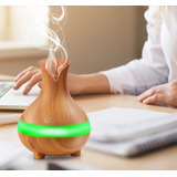 Humidificador Difusor Fragancias Bambu De Madera