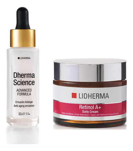 Kit Retinol A+ Daily Cream + Dherma Science Advanced Lidherm