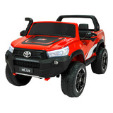 Camioneta A Bateria Toyota Hilux Gazoo Racing Gr Color Rojo