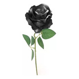 Rosas Artificiales Realistas Set 5 Varas Individuales Negras