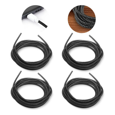 4pzs Espiral Protector Cable Usb Colores Metálicos 2.8 Metro | MercadoLibre