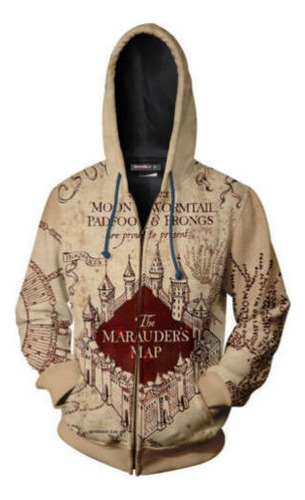 Sudadera Con Capucha Con Estampado 3d De Harry Potter