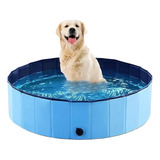 Piscina Circular Para Mascotas Portátil 120x30cm - Pet Tub