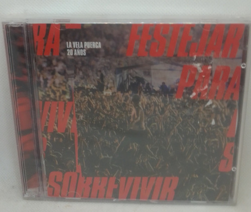 La Vela Puerca / 20 Años Festejar Para Sobrevivir/2 Cd 1 Dvd