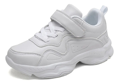 Tenis Niños Y Niñas Ligeros Transpirable Moda Zapatos Blancos Negros