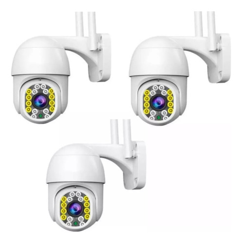 Pack X3 Camara Ip Wifi Exterior 1080p Inalambrica Hd