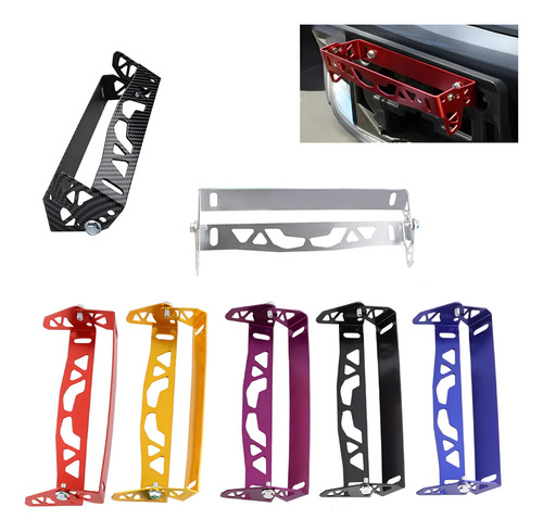 Portaplaca Ajustable Posiciones Metal Tuning Universal Jdm