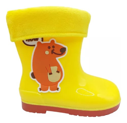 Botas De Lluvia Impermeables Para Niños Y Niñas Forradas