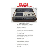 Catálogo / Folder: Tape Deck Akai Gxc-46d # Novo Okm.
