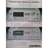 Cartel Vintage Amplificadores Gradiente 246 & 366 1980s /203