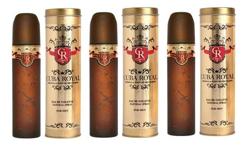 Sets 3 Perfumes Cuba Paris Spray Royal Edt 100 Ml O Legitimo