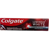 Pasta  Dental Colgate Luminous White Carbón Activado 177g