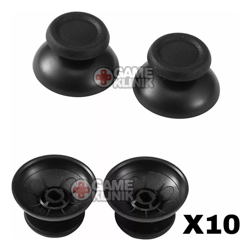 10 Tapas Capuchón Para Control Ps4 Joystick Original Negro