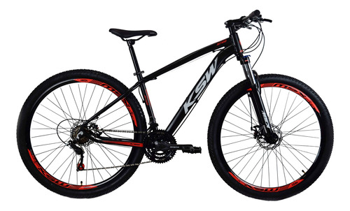 Bicicleta 29 Ksw Tx800 Shimano 24v Hidraulico K7 + Trava