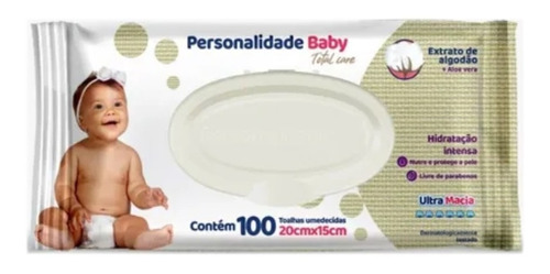 Toalhas Umedecidas Personalidade Baby Totalcare C/100 Un