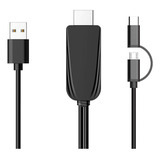 Cable Type C/micro Usb A Hdmi 1080phd For Android Tv/