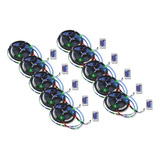 Tira De 60 Leds/m Luz Rgb 10w 5m Con Control Remoto Pack 10