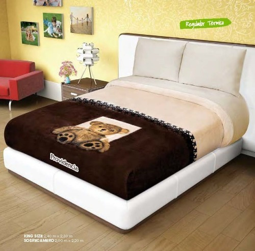 Cobertor Sobrecamero Excel Teddy Chocolate