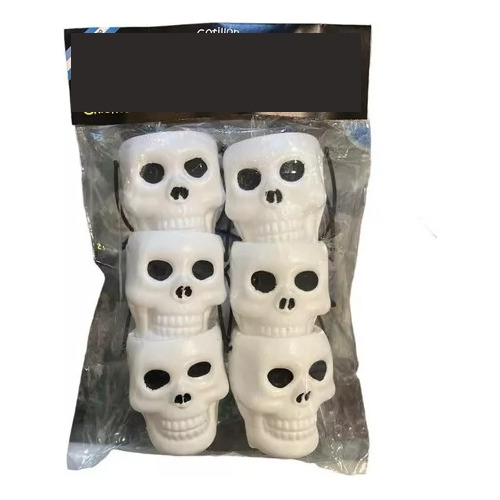 Calaveras X 6 Mini Caramelera Halloween Chirimbolos