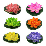 6 Faroles Flotantes, Flores Flotantes Para Piscina