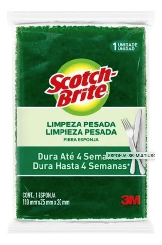 Fibra Esponja Cocina 3m Scotch Brite Pack X30 Unidades