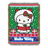 Sanrio Hello Kitty, Cobija Tejida Con Forma De Tapiz De Snow