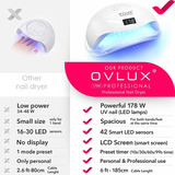 Ovlux - Lámpara De Uñas Led Uv De 178 W, Máquina Profesional