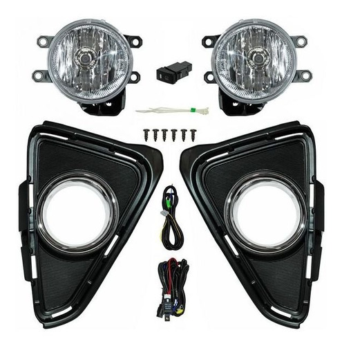 Juego Completo Faros Niebla C/parrilla Filo Crom Rav4 16-18