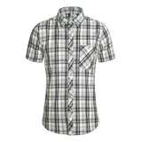 Men Work Shirts Shirt Mens Plaid Shirts Short Sleeve Shirt