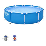 Piscina Estruturada 6.473l Circular Bestway + Filtro 110v