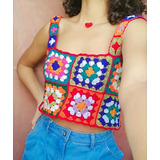 Blusa Granny A Crochet 