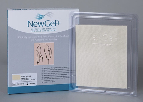 Newgel+ Silicone Sheet For Scar 5x6 Beige Uso Médico Ng-101