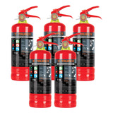 5 Extintores Portatil P/ Emergencia, Recargable, Truper