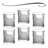 Jogo De Copos Kit 6 Cristal Pra Agua Whisky Caipirinha Drink