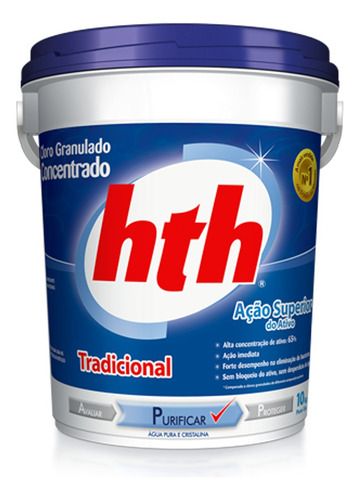 Cloro Tradicional Hipoclorito De Calcio Hth - 10 Kg