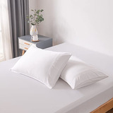 Funda Almohada Bambú | Ultra Suave | 2 Pzas Blanco 