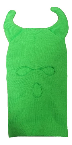 Ski Mask Pasamontañas Balaclava 3 Huecos Con Cachos Cuernos